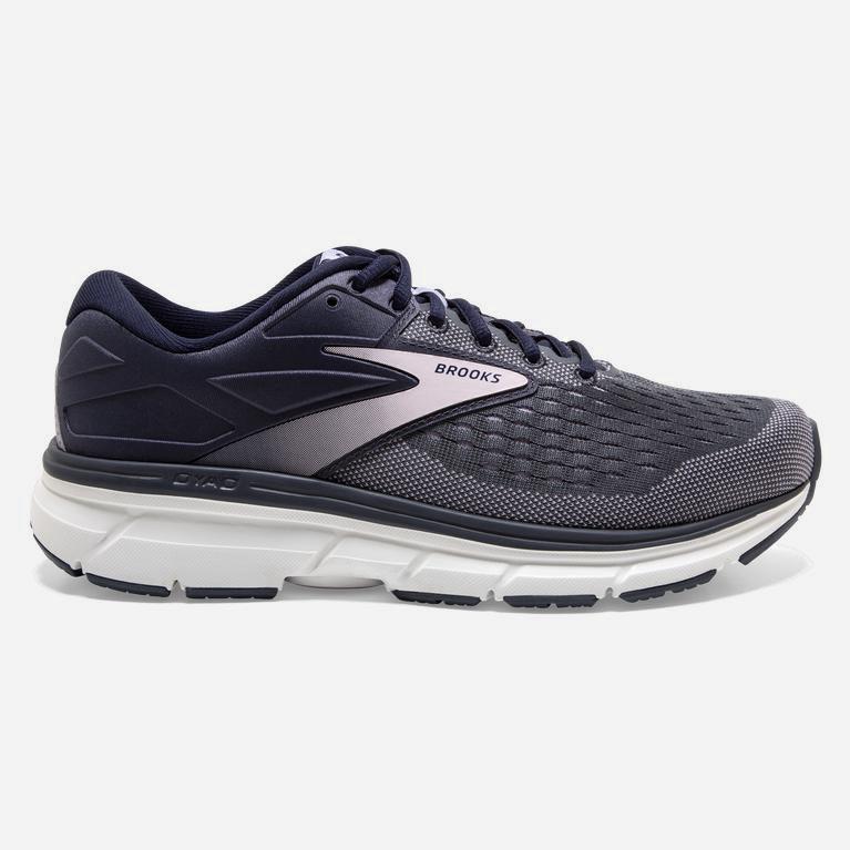 Brooks Dyad 11 Hardloopschoenen voor Dames Grijs/Roze/Lavendel (AXOSI-9328)